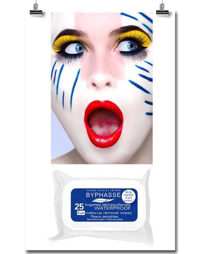Byphasse Waterproof Make-up Remover Wipes Sensitive Skin фото 1